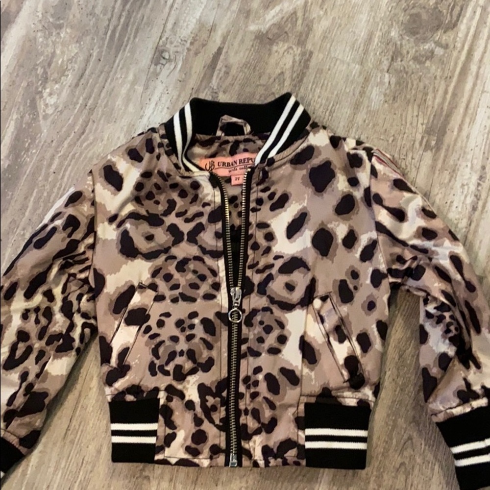 Urban Republic Girls Size 2T Leopard Jacket